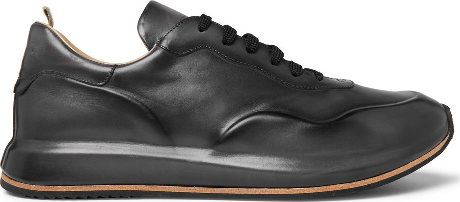 Officine Creative Race Lux Burnished-Leather Sneakers