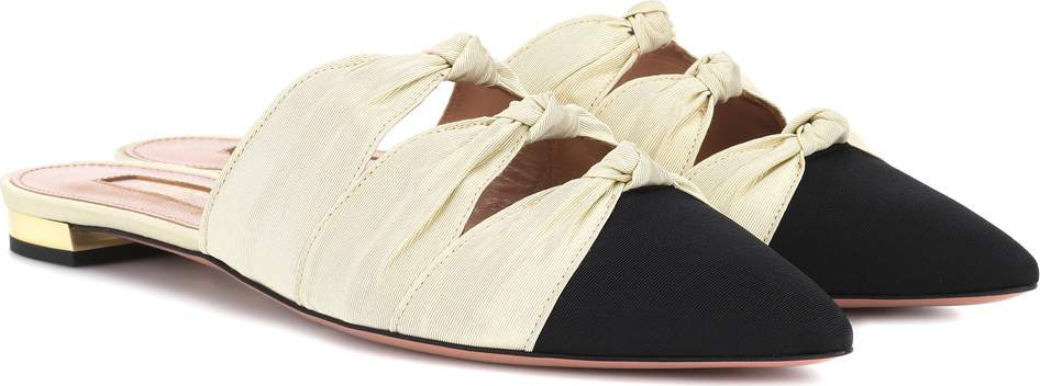Aquazzura Mondaine grosgrain slippers