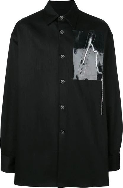 Raf Simons OVER SIZED SHIRT WITH ZIPPER