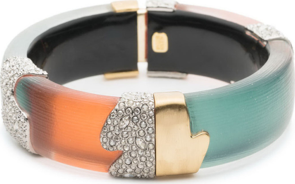 Alexis Bittar Crystal Encrusted Colorblock Bracelet