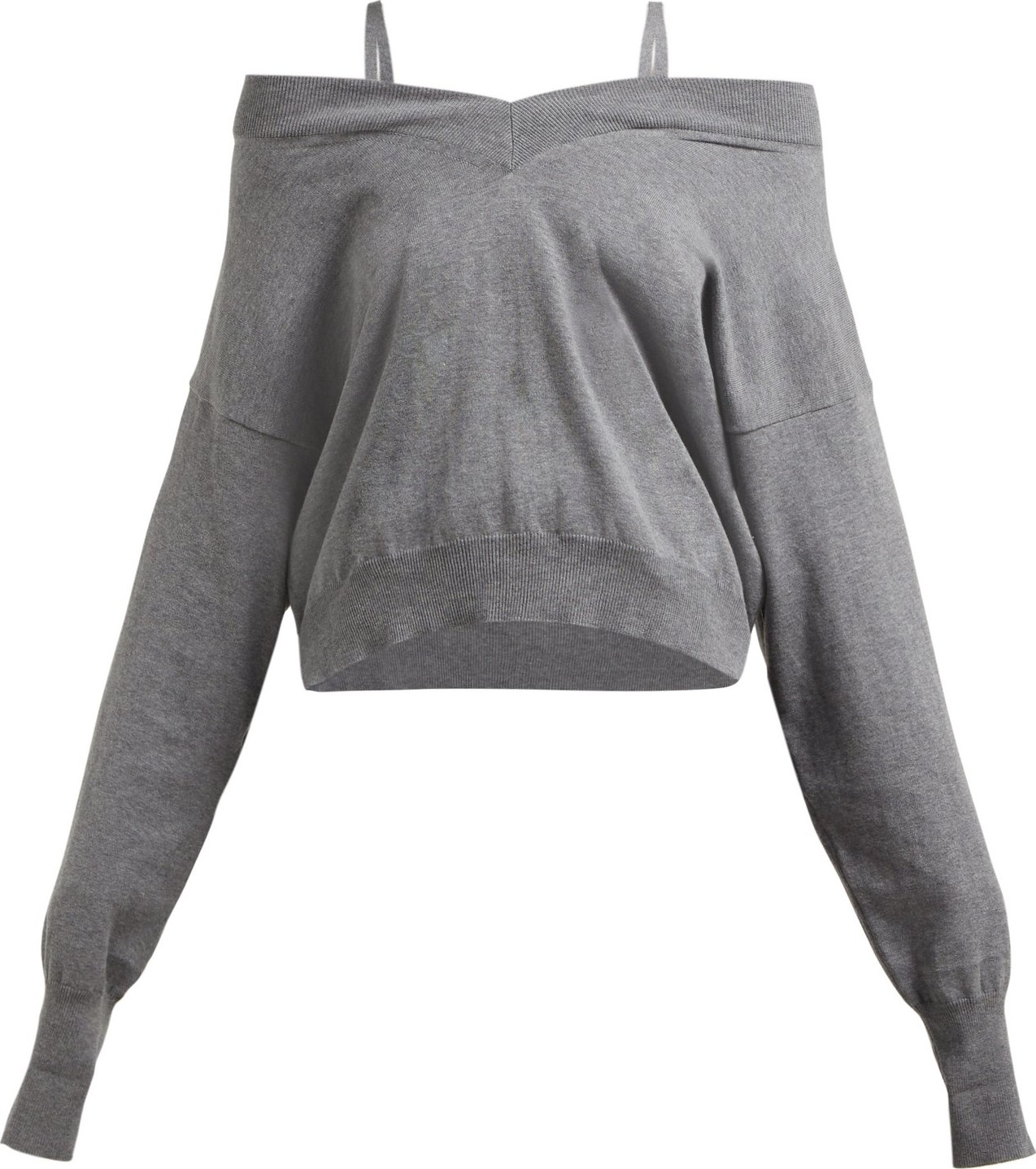 Maison Margiela Off-the-shoulder knitted sweater