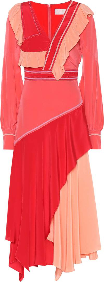 Peter Pilotto Ruffled silk dress