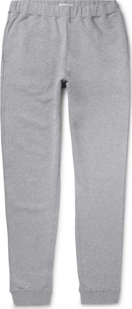 Sunspel Tapered Brushed Loopback Cotton-Jersey Sweatpants