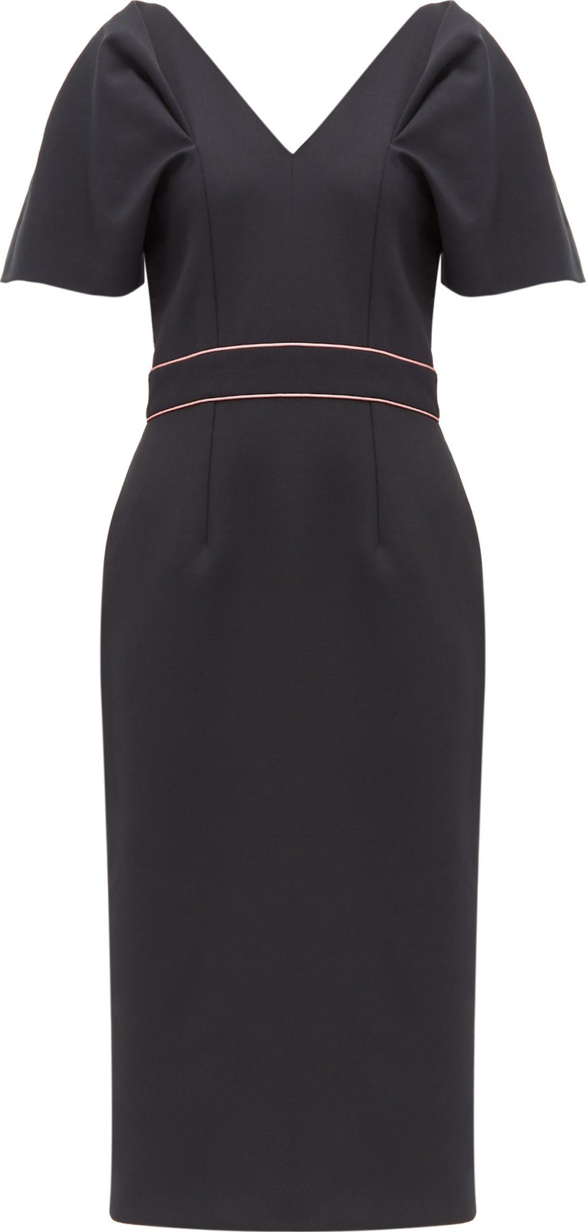 Roksanda Tiana puff-sleeve crepe midi dress