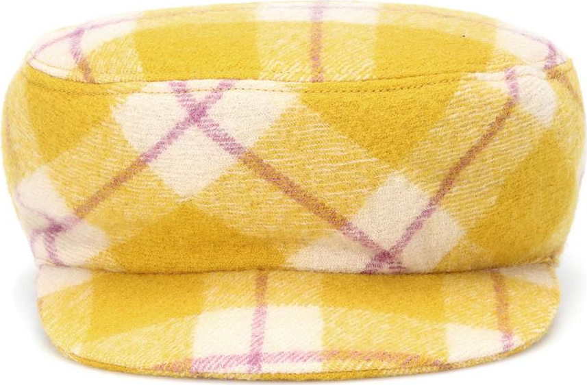 Isabel Marant Naly plaid virgin wool hat
