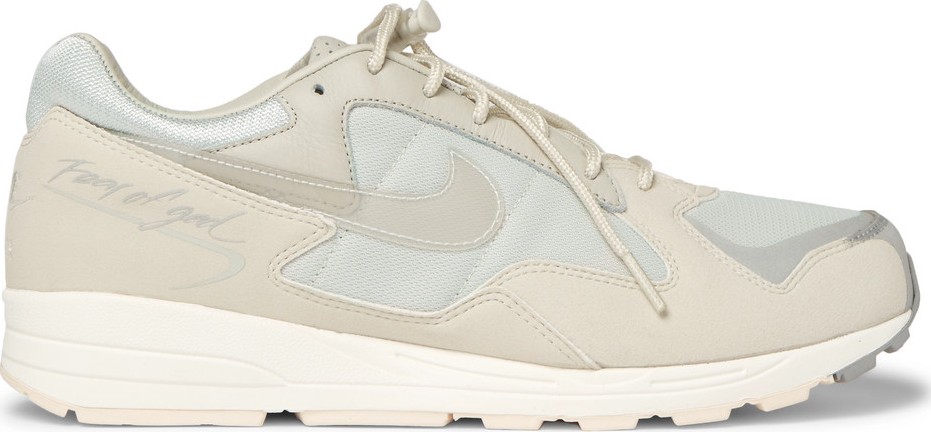 Nike + Fear of God Air Skylon II Leather, Felt and Mesh Sneakers