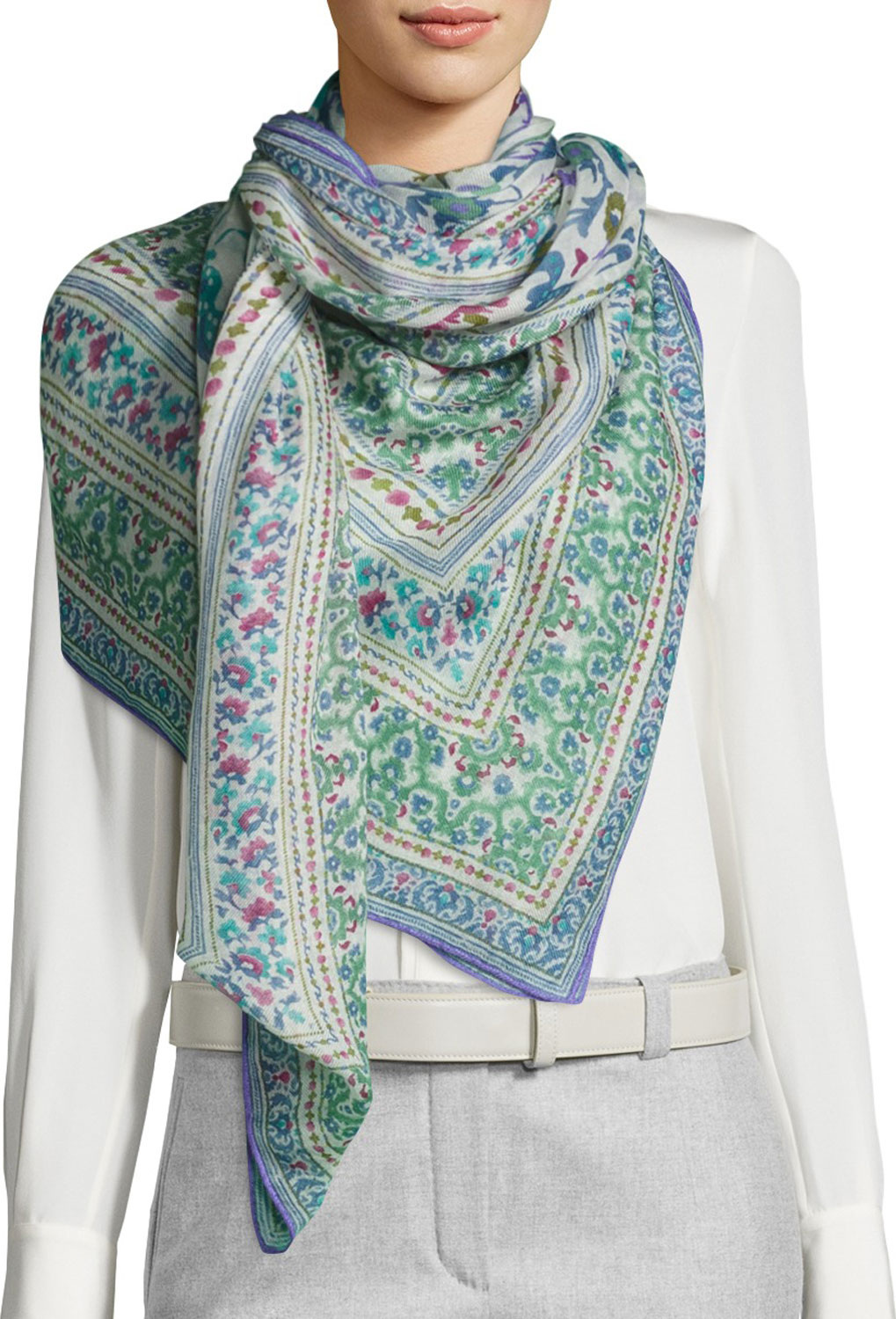 Loro Piana Giardino Segreto Cashmere/Silk Scarf