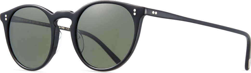 Oliver Peoples Men's O'Malley NYC Peaked Round Sunglasses