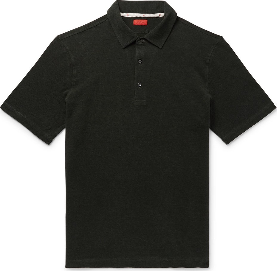 Isaia Slim-Fit Cotton-Piqué Polo Shirt