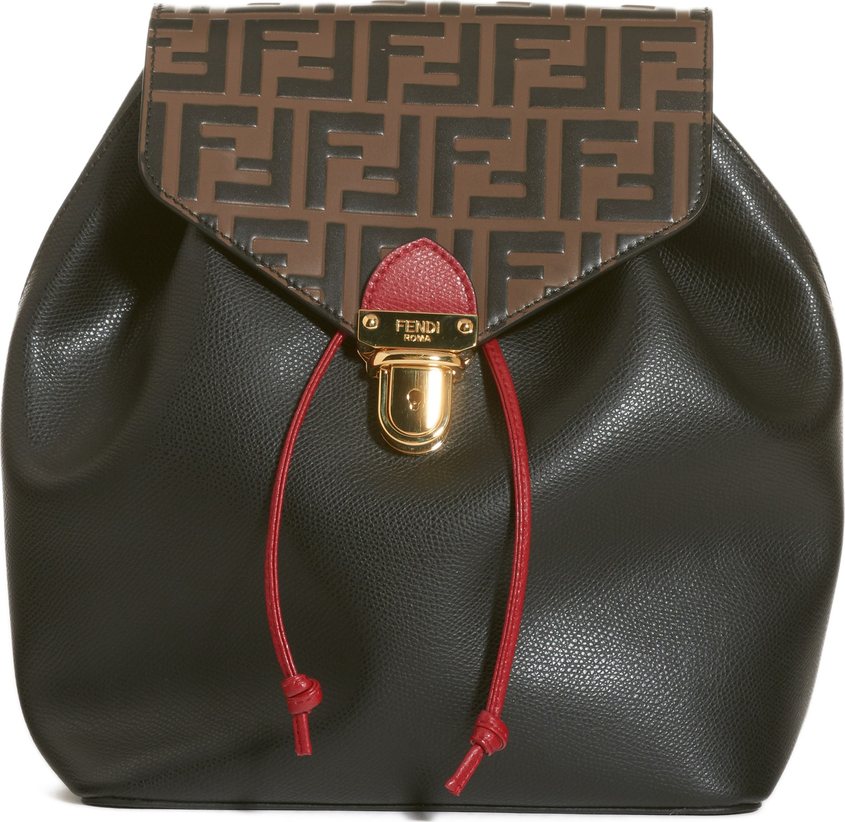 Fendi Cruise Bicolor Calfskin Leather Backpack