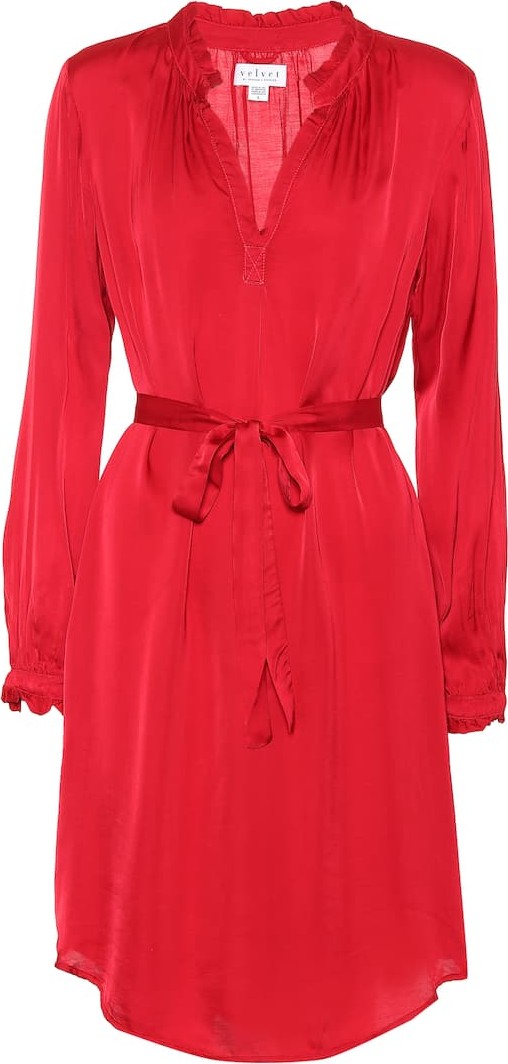 Velvet By Graham & Spencer Donna satin midi dress