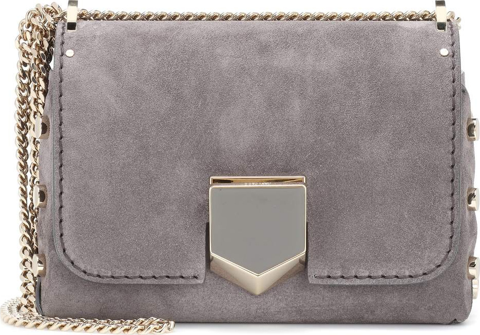 Jimmy Choo Lockett Petite suede shoulder bag
