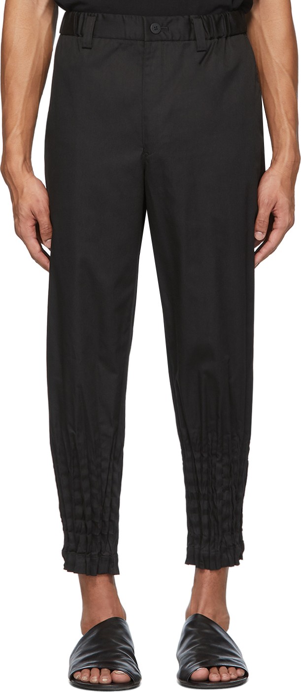 Issey Miyake Men Black Torus Basic Trousers