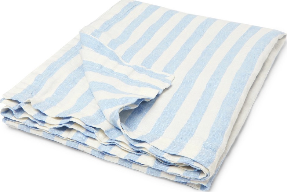 Onia Striped Linen Beach Blanket