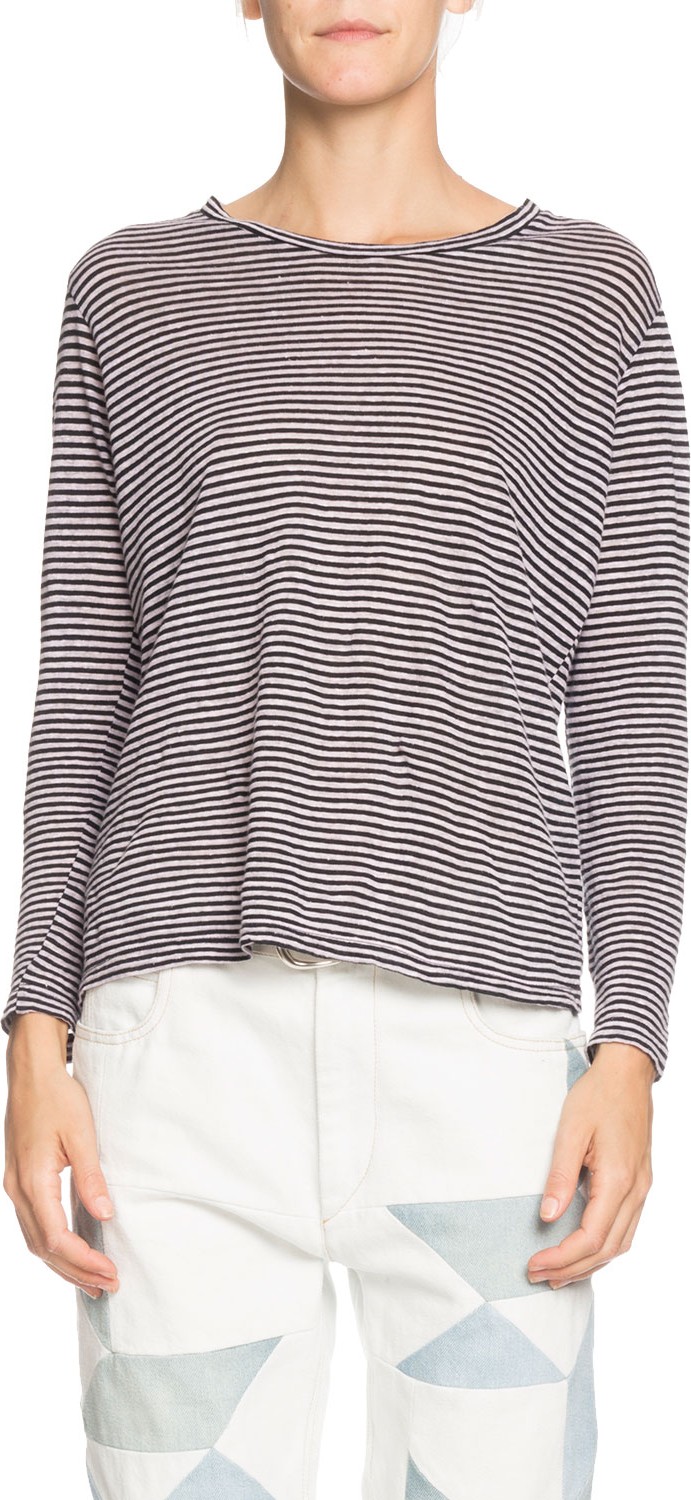 Isabel Marant Etoile Kaaron Striped Jersey Long-Sleeve Tee