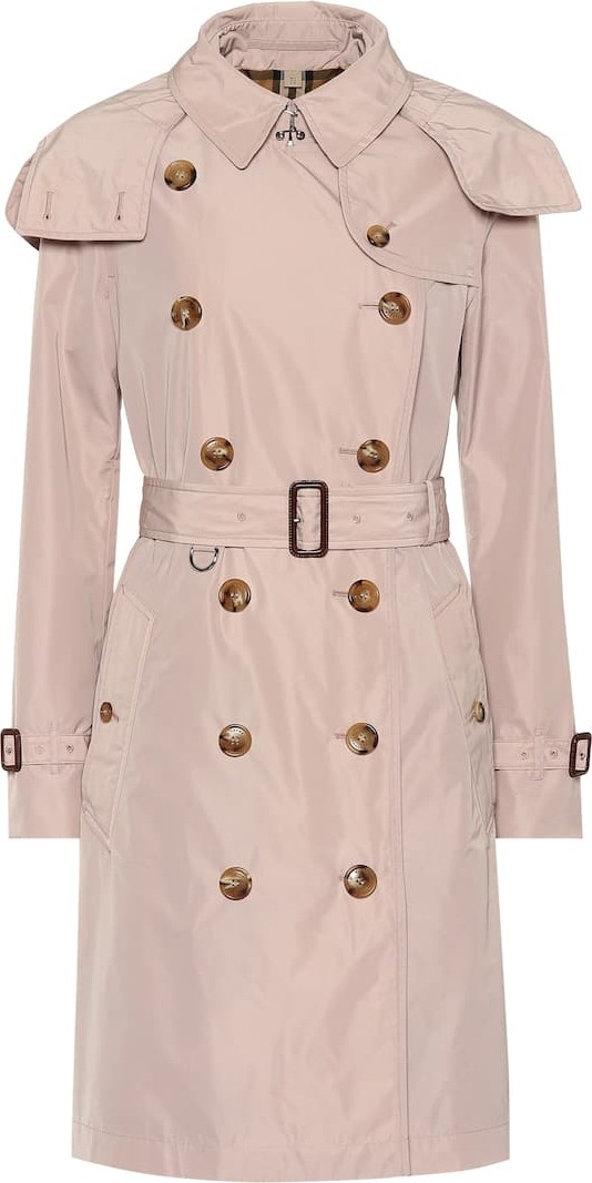 Burberry London England Kensington taffeta trench coat