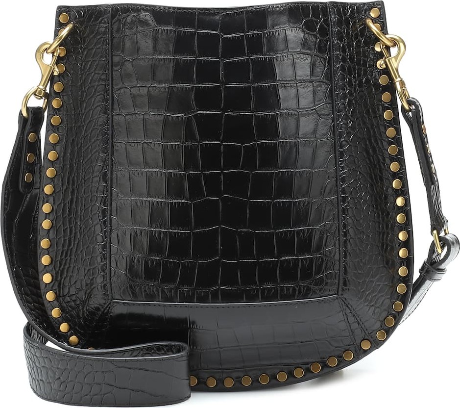 Isabel Marant Oskan croc-effect leather shoulder bag