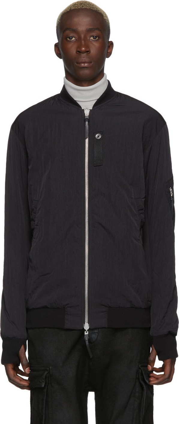 11 By Boris Bidjan Saberi Reversible Black Don't Bomber Jacket