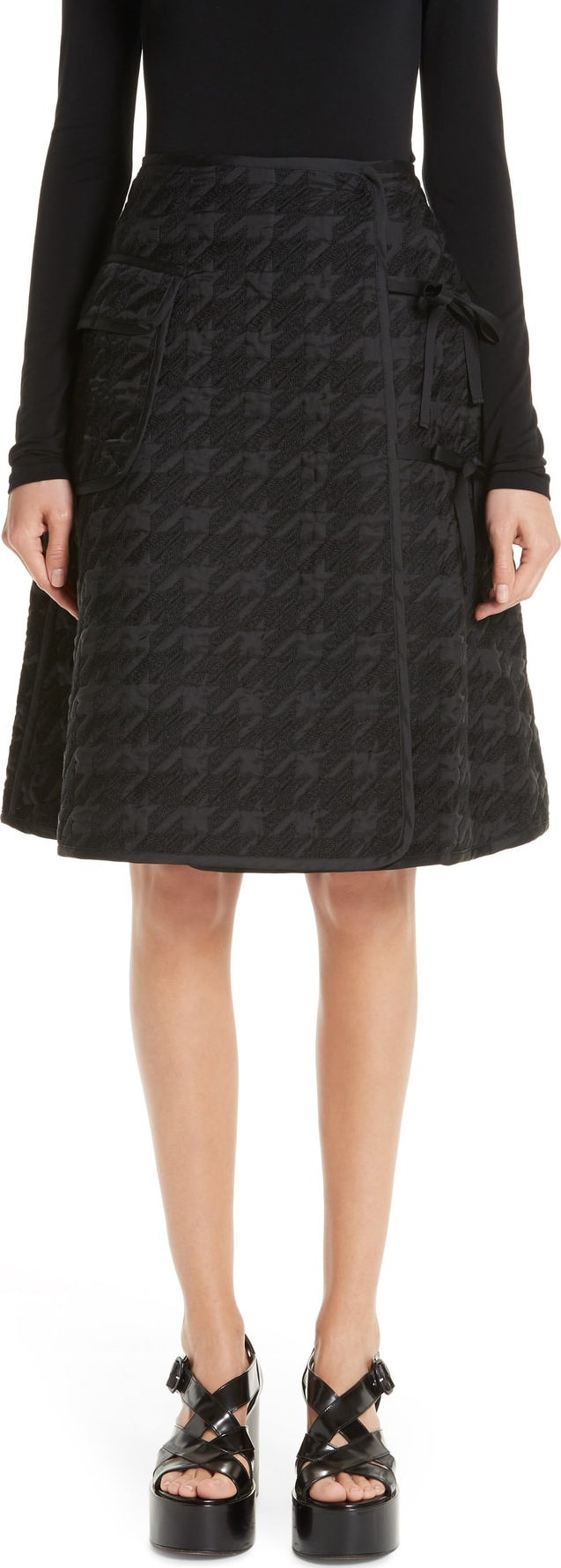 Noir Kei Ninomiya Houndstooth Skirt