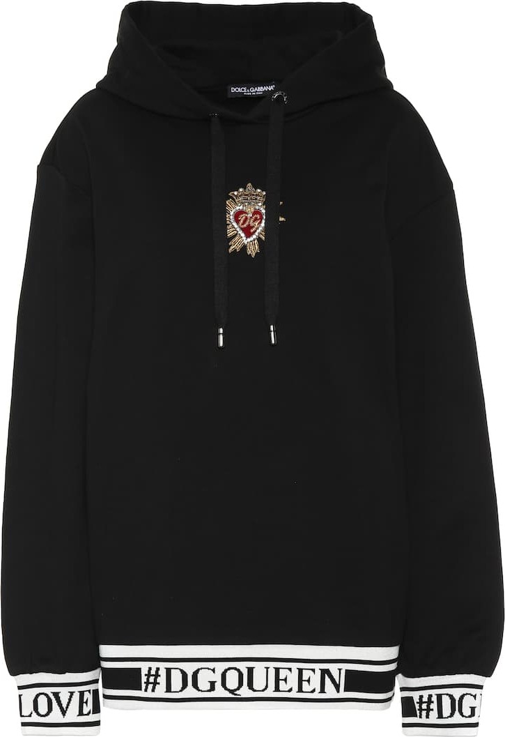 Dolce & Gabbana Embellished cotton hoodie