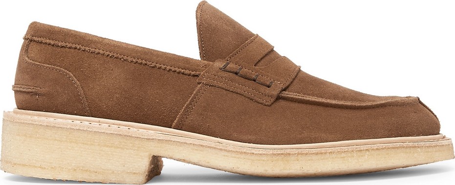 Tricker's James Suede Penny Loafers