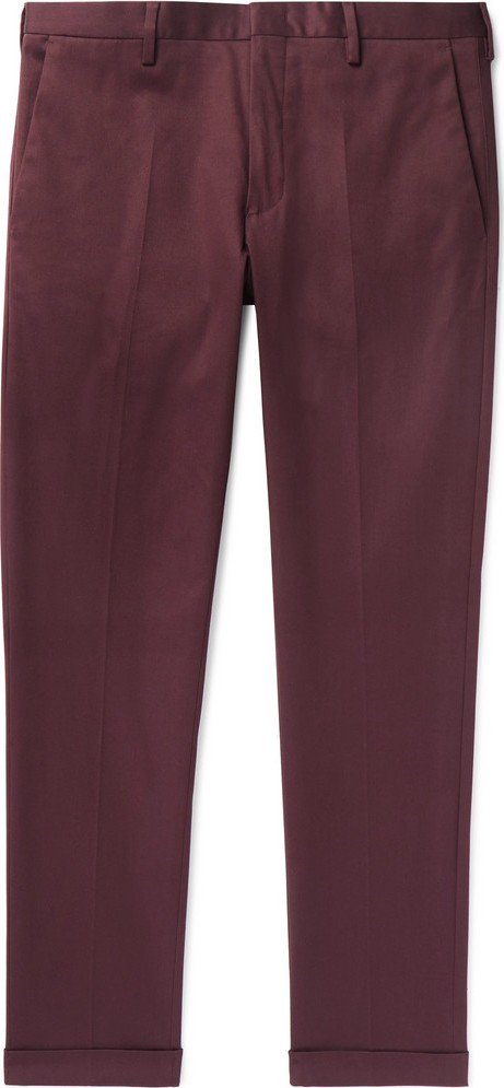 Paul Smith Slim-Fit Tapered Cotton-Blend Twill Trousers