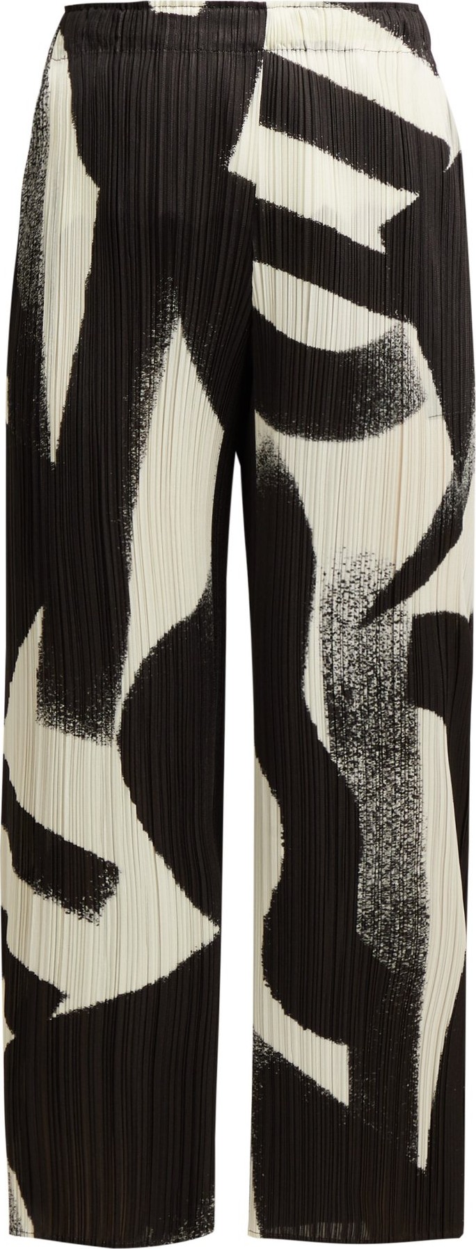 Pleats Please By Issey Miyake Pleated cropped wide-leg trousers
