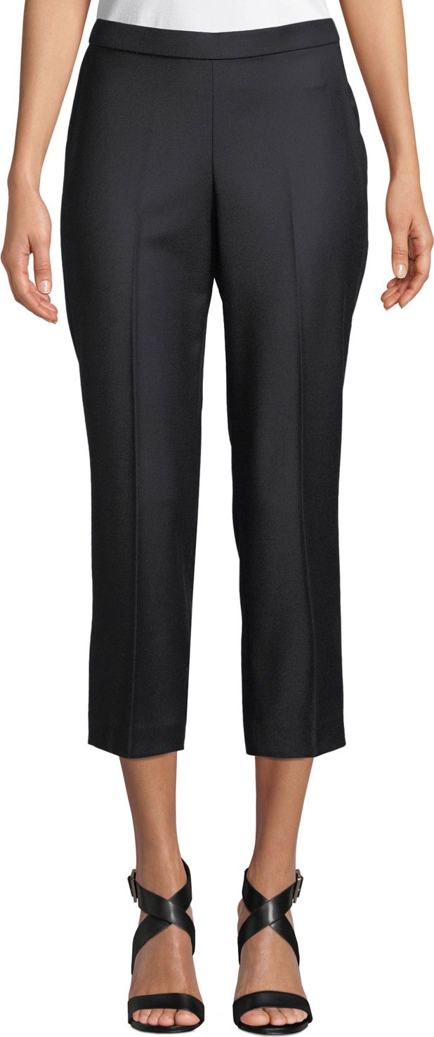 Theory Basic Pull-On Sleek Flannel Pants