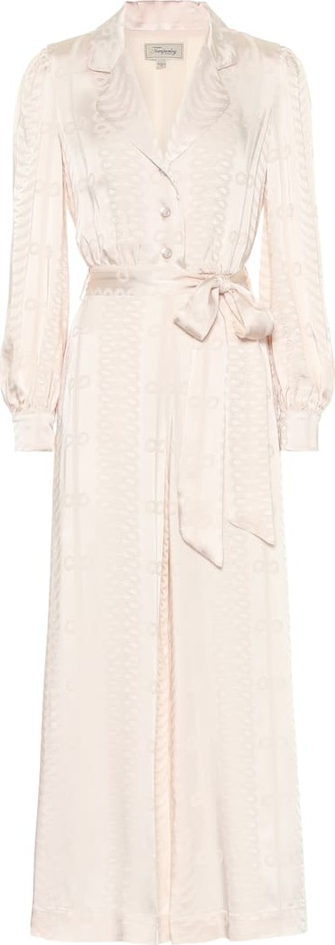 Temperley London Erika satin-jacquard jumpsuit