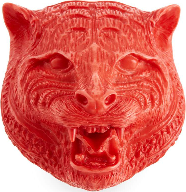 Gucci Feline Head Resin Brooch