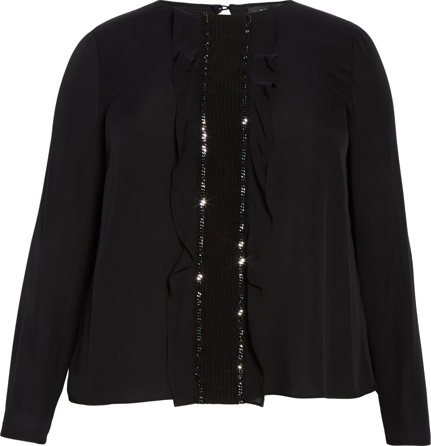 St. John Silk Double Georgette Blouse