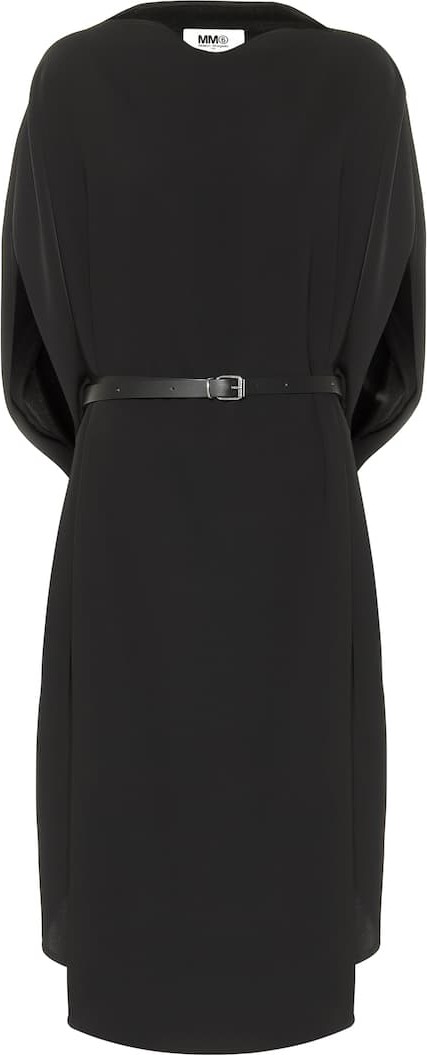 MM6 Maison Margiela Belted crêpe dress