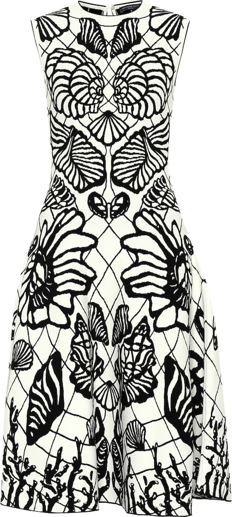 Alexander McQueen Jacquard knit dress
