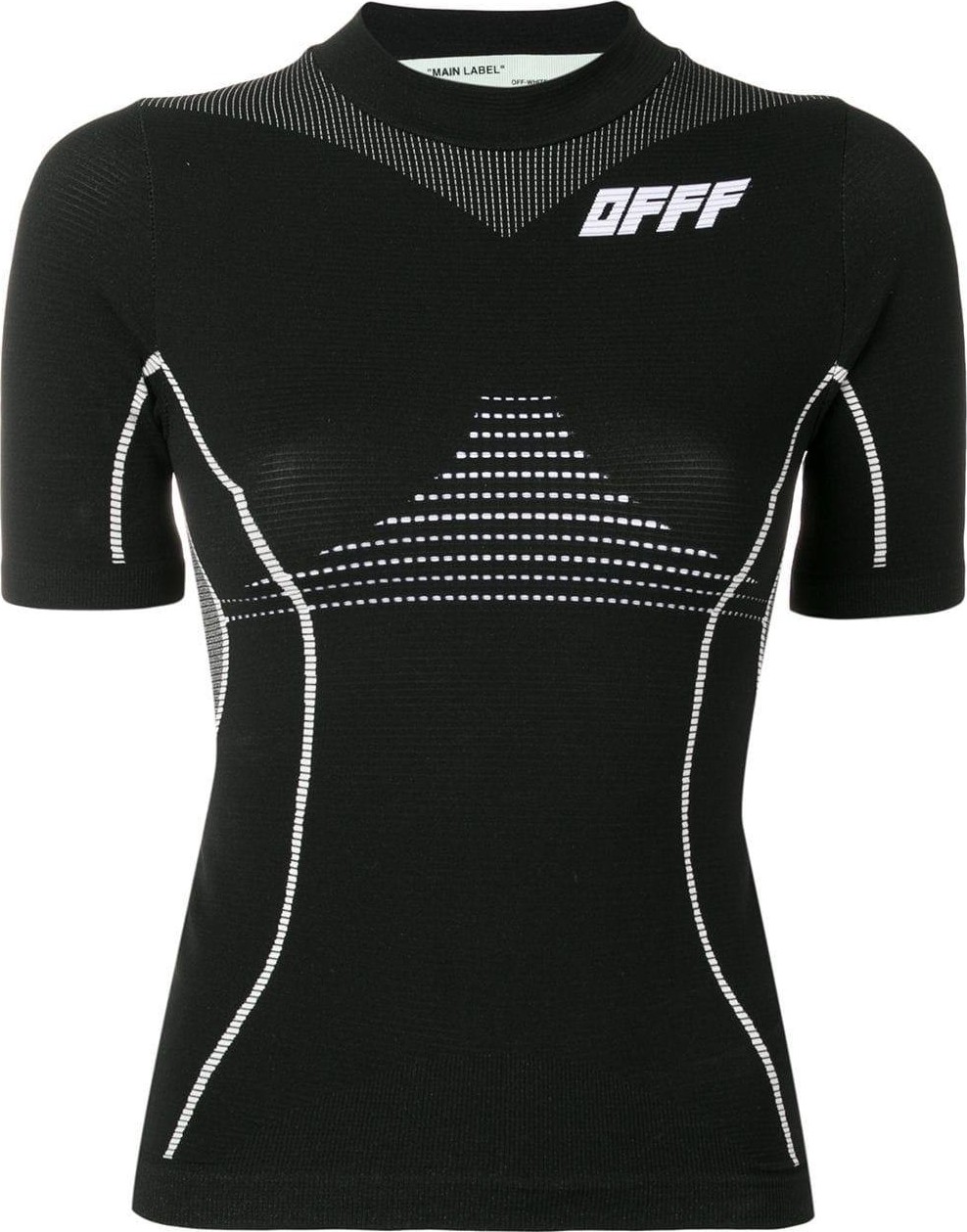 Off White logo print athletic top