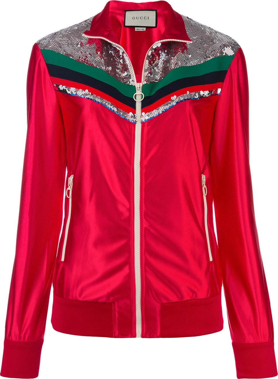 Gucci zipped stripe detail jacket