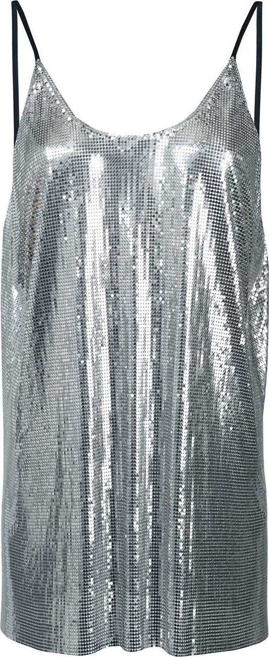 Paco Rabanne metallic sequin vest