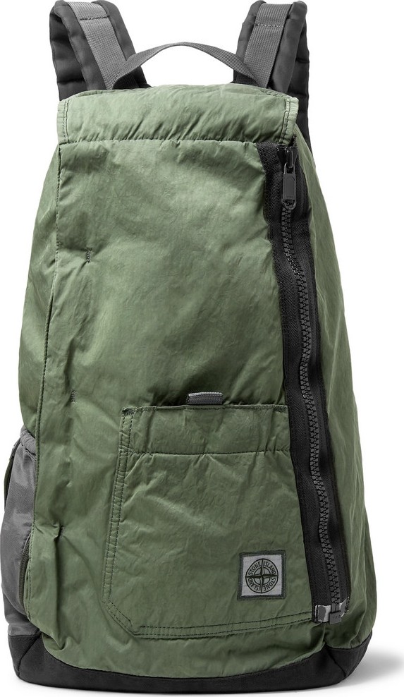 Stone Island Nylon and Canvas Backpack