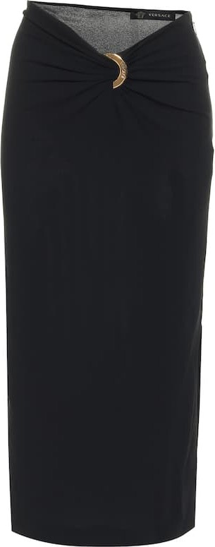 Versace Stretch-jersey pencil skirt