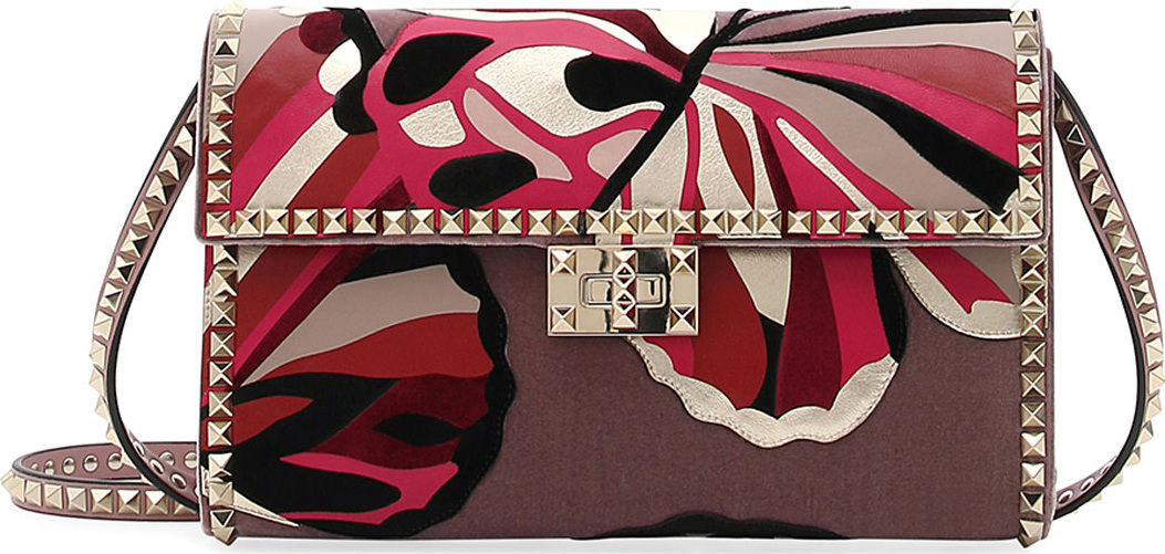 Valentino Rockstud No Limit Shoulder Bag - Velvet Butterflies
