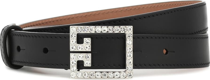 Givenchy Double G embellished leather belt Givenchy Double G embellished leather belt