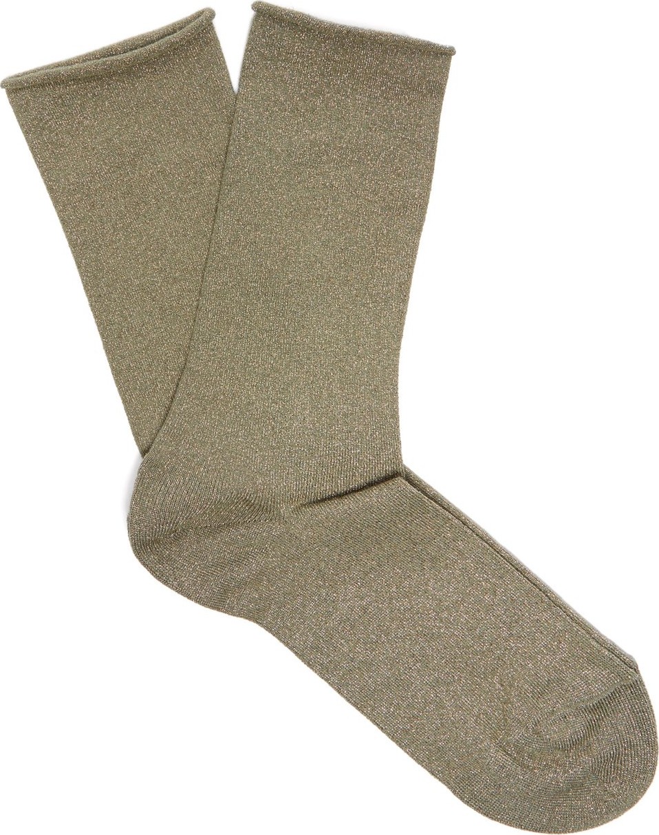 Falke Metallic-knit ankle socks