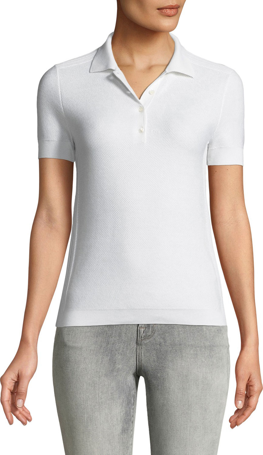 Loro Piana Beau Solo Silk/Cotton Polo Shirt