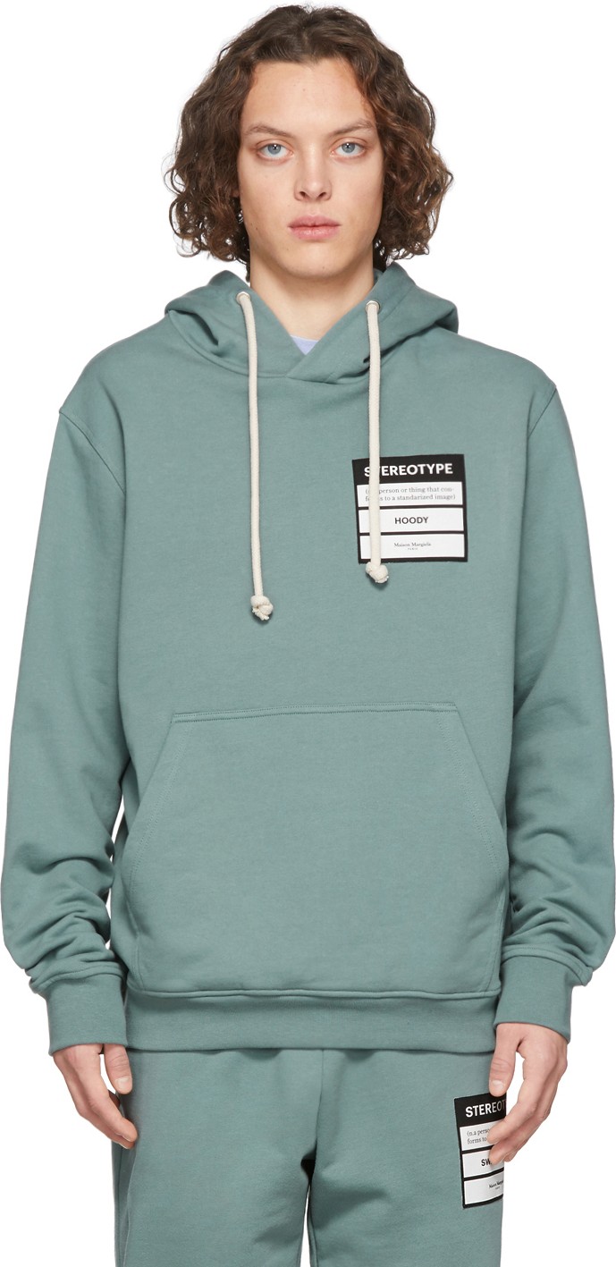 Maison Margiela Blue 'Stereotype' Hoodie