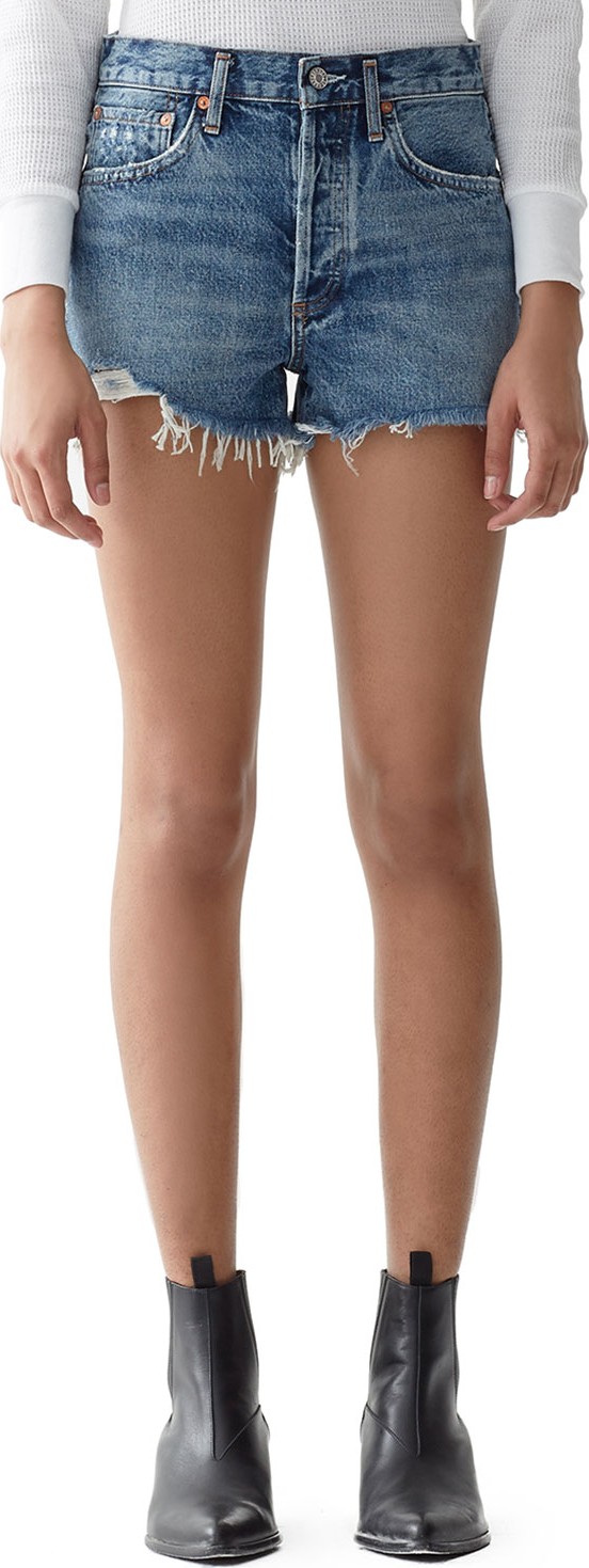 Agolde Parker Vintage Denim Cutoff Shorts