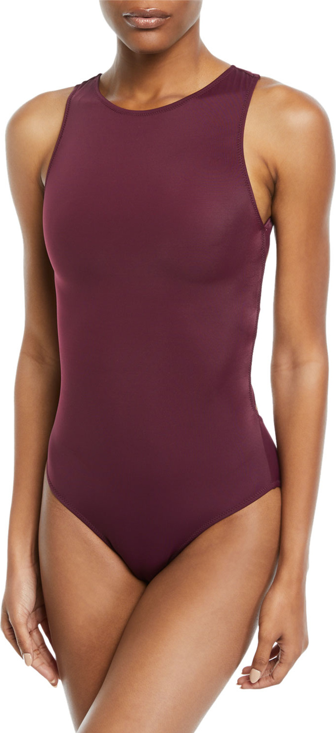 OYE Swimwear Carlotta Zip-Back Strappy One-Piece Swimsuit