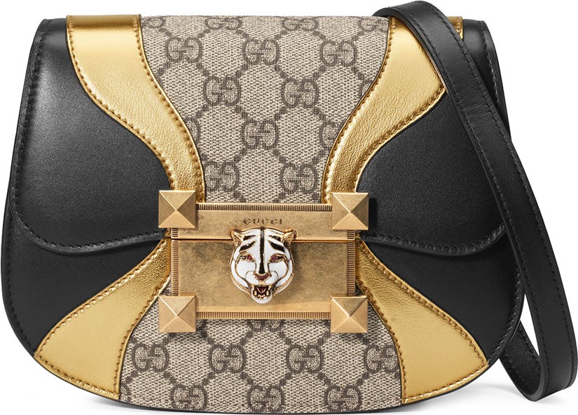 Gucci Osiride GG Supreme Shoulder Bag with Wave Detail