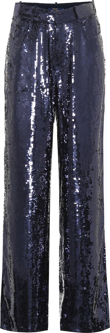 Polo Ralph Lauren Sequined flared pants