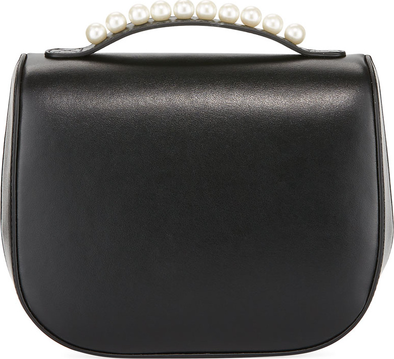Simone Rocha Leather Box Bag with Pearly Studs