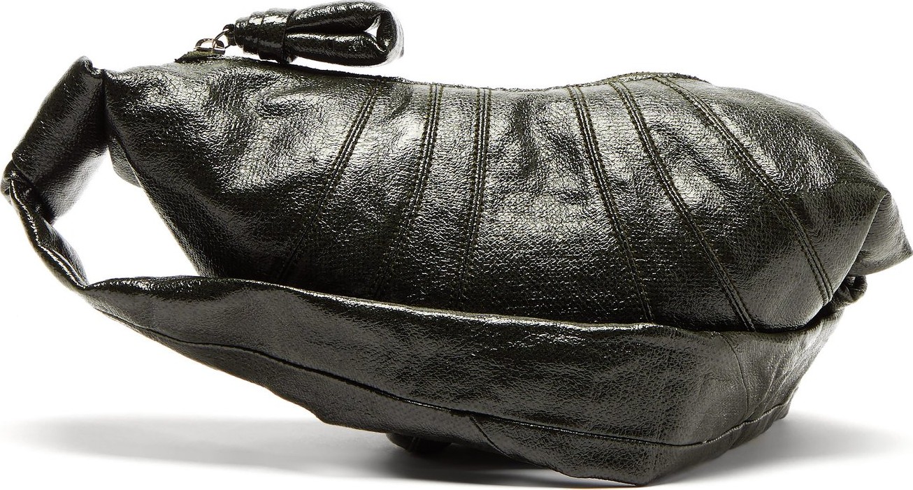 Lemaire Croissant small panelled leather shoulder bag