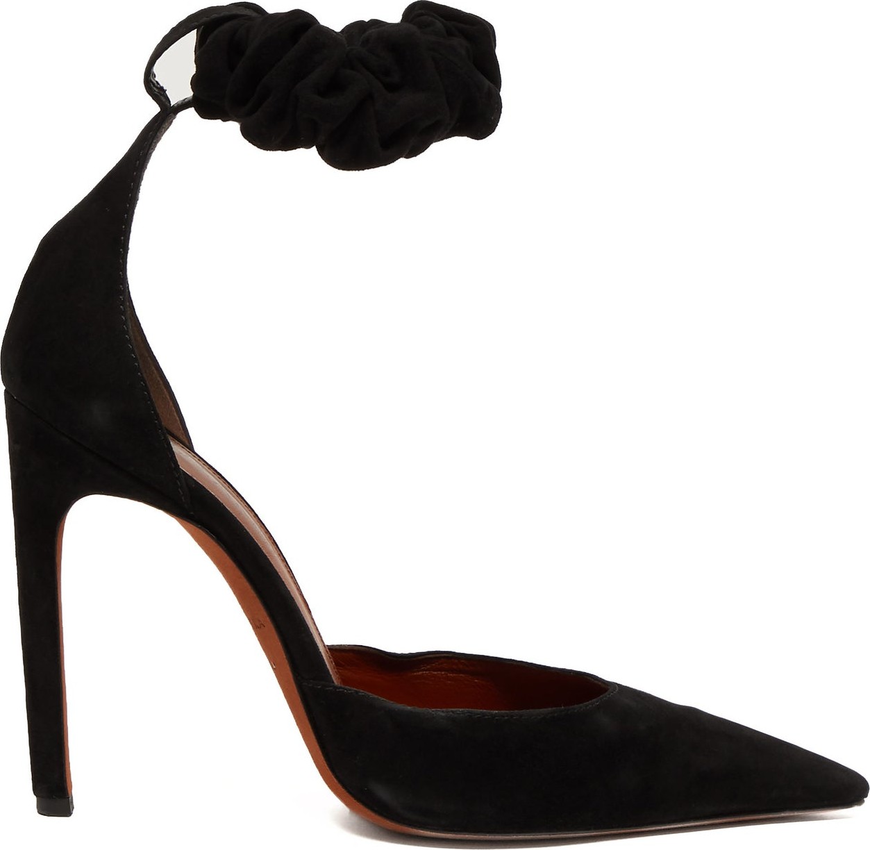 Altuzarra George scrunchie-strap suede pumps